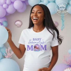 Unsere kleine Perle Mama-to-Be Muschel-Baby-Party T-Shirt