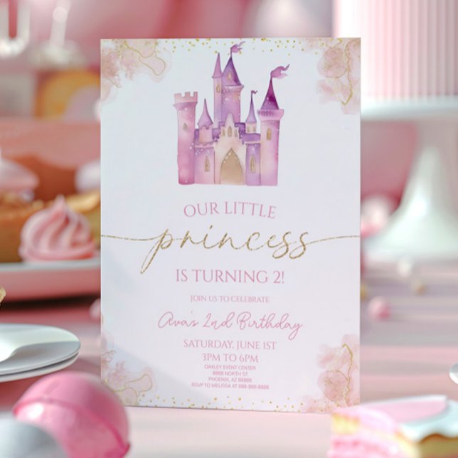 Unsere kleine Prinzessin Königliche Burg Geburtsta Einladung (Von Creator hochgeladen)