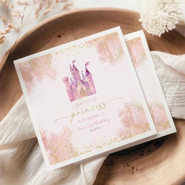 Unsere kleine Prinzessin Königliche Burg Geburtsta Serviette (Von Creator hochgeladen)