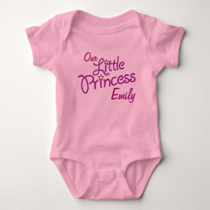 Unsere kleine Prinzessin nannte Mädchen als Kleink Baby Strampler
