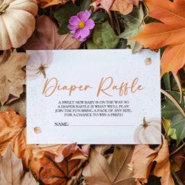 Unsere kleine Pumpkin Babydusche Windelwanne Begleitkarte