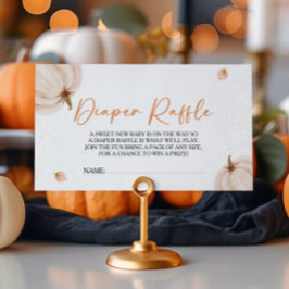 Unsere kleine Pumpkin Babydusche Windelwanne Begleitkarte