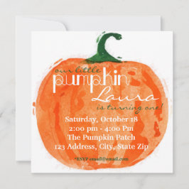Unsere kleine Pumpkin-Einladung Einladung