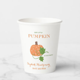 Unsere kleine Pumpkin-Kinderdusche Pappbecher
