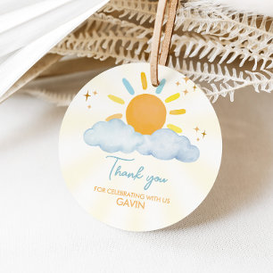 Unsere kleine Sonnenschein-Geburtstagsparty Geschenkanhänger