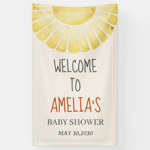 Unsere kleine Strahl des Sonnenscheins Baby Shower Banner
