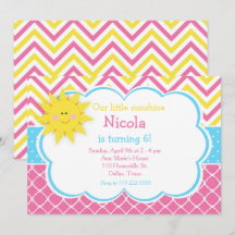 Unsere kleine "Sunshine Pink and Yellow Birthday P