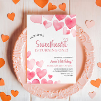 Unsere kleine Süße, die einen Geburtstag dreht Einladung