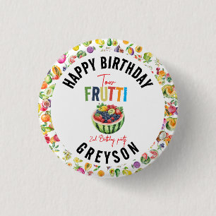 Unsere kleine Süsse fruittiert 2. Geburtstag Party Button
