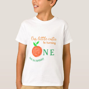 Unsere kleine Süsse orange ein Geburtstagsfrüchte T-Shirt