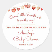 Unsere kleine Sweetheart Baby Dusche Gefallen