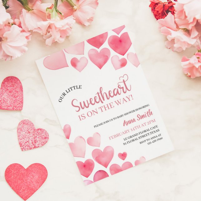 Unsere kleine Sweetheart Babydusche Einladung (Von Creator hochgeladen)