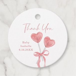 Unsere kleine Sweetie Valentine Baby Shower Favor Geschenkanhänger
