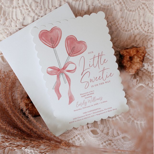 Unsere kleine Sweetie Valentine Babydusche lädt ei Einladung (Von Creator hochgeladen)
