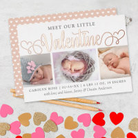 Unsere kleine Valentine 3 Foto Geburtserklärung