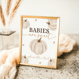 Unsere kleinen Kürbis Geburtstagskinder sind süß Poster