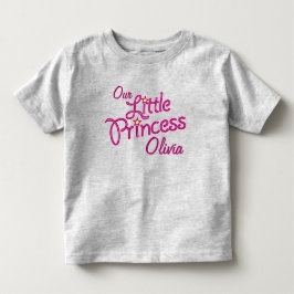 Unsere kleinen Prinzessinnen-individuelle Name-Mäd Kleinkind T-shirt