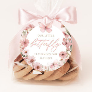 Unsere kleinen Schmetterling-Rosa-Mädchen zum Gebu Geschenkanhänger