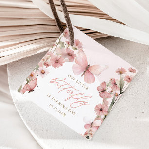 Unsere kleinen Schmetterling-Rosa-Mädchen zum Gebu Geschenkanhänger