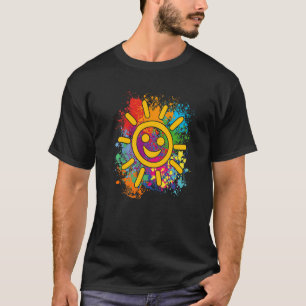 Unsere lachende Sonne unser Sonnenschein auf Farbf T-Shirt