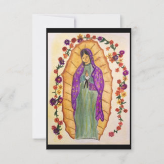 Unsere Lady-Blank-Karte von Guadalupe