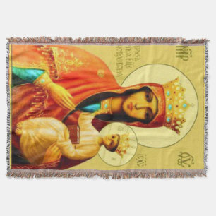 Unsere Lady Czestochowa Jungfrau Mary Orthodox Bla Decke