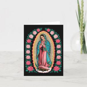 Unsere Lady De Guadalupe Sant Mary Back Print Chri Karte