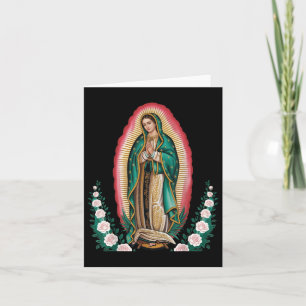 Unsere Lady De Guadalupe Sant Mary Back Print Chri Karte