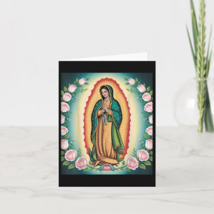 Unsere Lady De Guadalupe Sant Mary Back Print Chri Karte