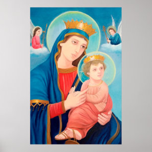Unsere Lady der ewigen Hilfe für Katholiken Poster