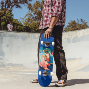 Unsere Lady der ewigen Hilfe für Katholiken Skateboard