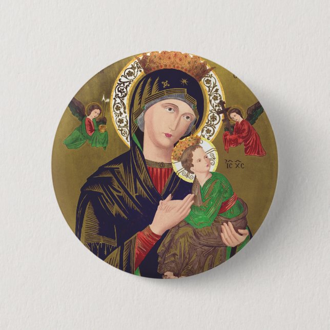 Unsere Lady der ständigen Hilfe Button (Vorderseite)