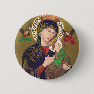Unsere Lady der ständigen Hilfe Button