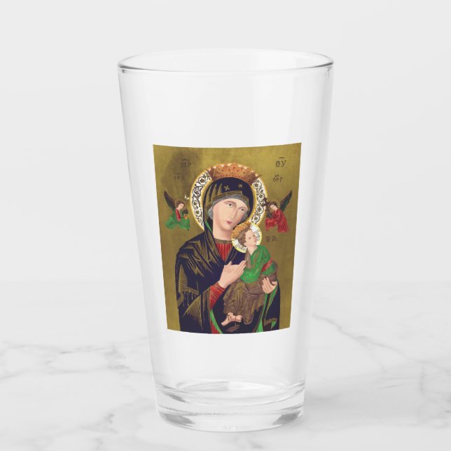 Unsere Lady der ständigen Hilfe Glas (Vorderseite)