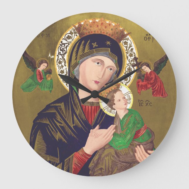 Unsere Lady der ständigen Hilfe Große Wanduhr (Vorderseite)