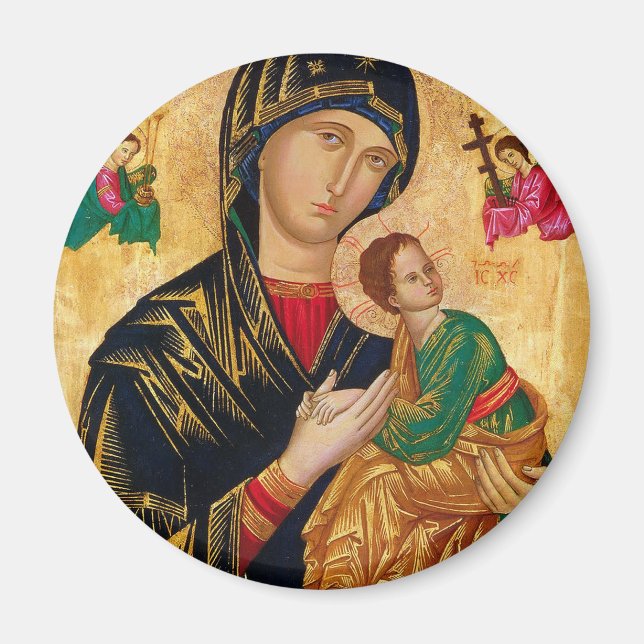 Unsere Lady der ständigen Hilfe Icon Jungfrau Mary Magnet (Vorne)