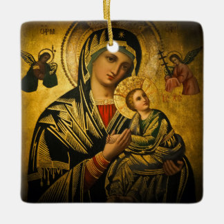 Unsere Lady der ständigen Hilfe Keramikornament