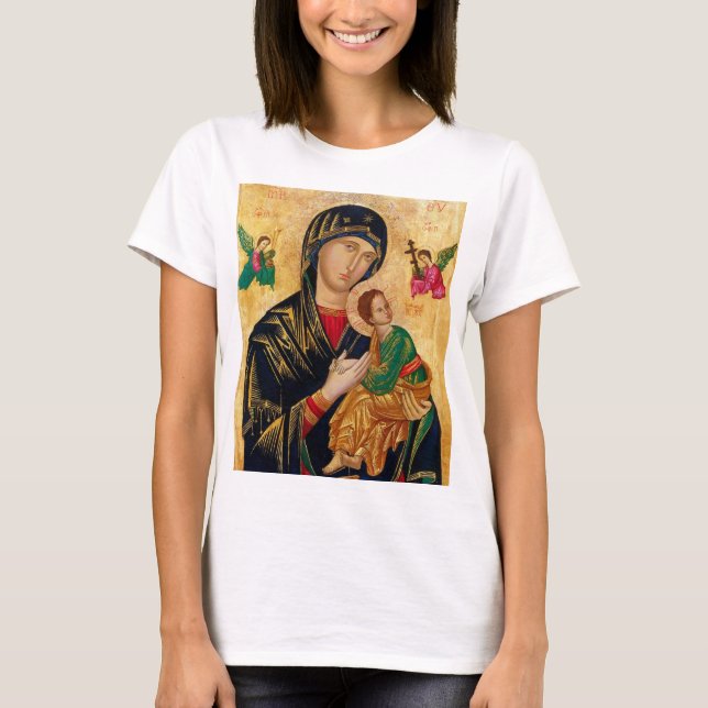 Unsere Lady der ständigen Hilfe T-Shirt (Vorderseite)