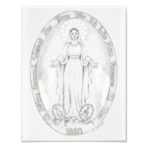 "Unsere Lady der Wundermedaille" Liebeskunst Fotodruck