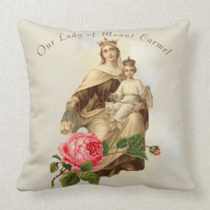 Unsere Lady des Monte Carmel Baby Jesus Gebet Kissen