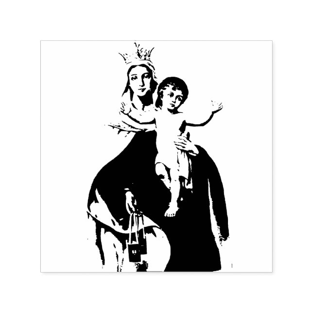 Unsere Lady des Monte Carmel Permastempel (Design)