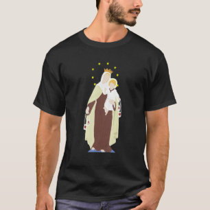 Unsere Lady des Monte Carmel Scapular St Teresa vo T-Shirt