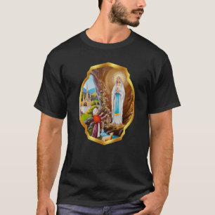 Unsere Lady Lourdes St Bernadette imakulieren Mary T-Shirt