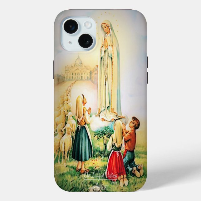 Unsere Lady of Fatima 1917 iPhone 15 Plus Fall Case-Mate iPhone Hülle (Rückseite)