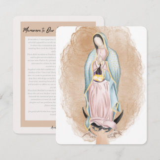 Unsere Lady of Guadalupe-Gebetskarte - 10 Packunge Mitteilungskarte