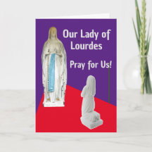 Unsere Lady of Lourdes Card