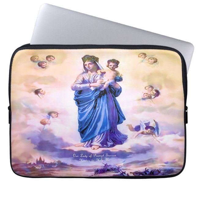 Unsere Lady of Prompt Success Laptopschutzhülle (Vorderseite)