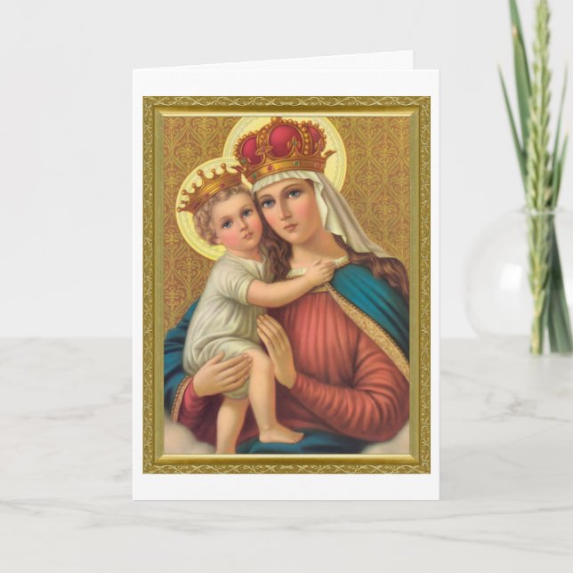 UNSERE LADY OF REMEDY DEVOTIONAL IMAGE KARTE (Vorderseite)