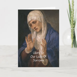 Unsere Lady of Sorrows Card Karte