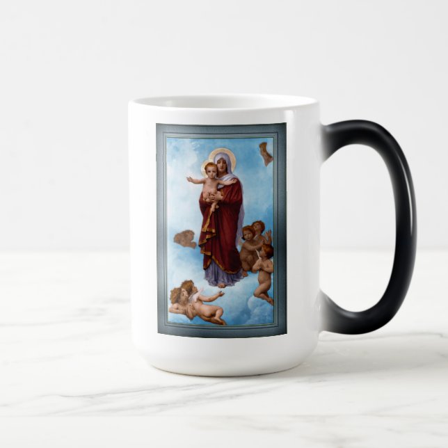 Unsere Lady of the Angels von William Bouguereau Verwandlungstasse (Rechts)